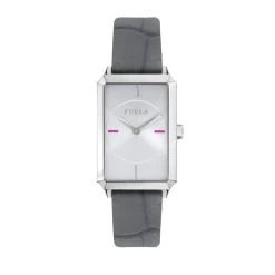 Brand new 🔥 Furla 👩 Women's Diana Silver Dial Calfskin Leather ⌚ Watch 🥰