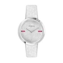 Cheapest 🥰 Furla 👩 Women's My Piper White Dial SS Calfskin Leather ⌚ Watch ⌛